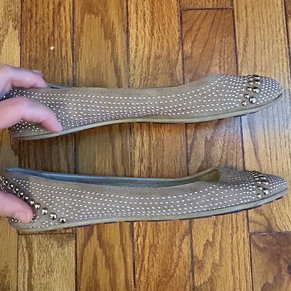 Jimmy Choo Suede Studded Ballet flats, size 37.5 - Picture 7 of 12